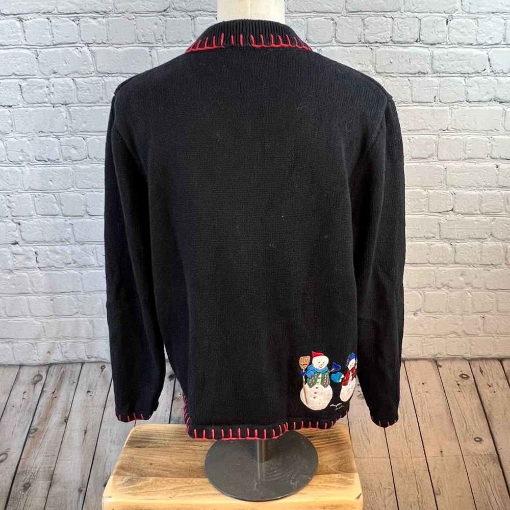 Basic Edition Christmas Sweater Button Cardigan - image 7